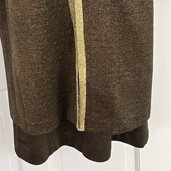 Vintage Christine Jaguin Mock Neck Sleeveless MIDI Dress Matching Coat Size 4 - Picture 8 of 16